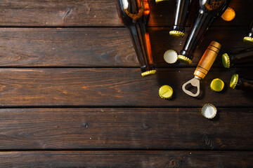 Beer bottles with opener.