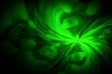St. Patrick's day abstract green background, Generative ai