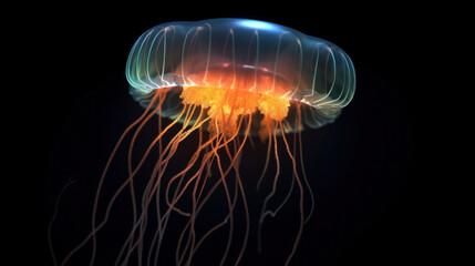 Fantasie-Jellyfish in the sea