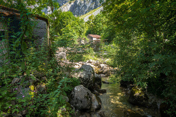 Bulnes village, Picos de Europa, Asturias, Spain