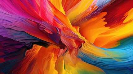 Recreate the dynamic sense of movement and energy from the abstract painting composition