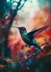 Fototapeta premium hummingbird in flight
