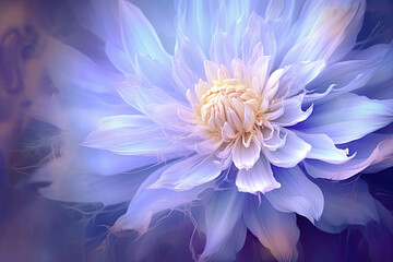 blue lotus flower, AI Generative