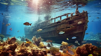 Coral Haven, Sunken Ship Home for Fishes
