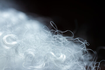 Extreme macro of polyester stable fiber