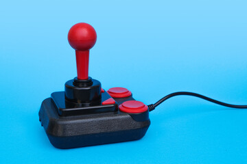 joystick classic black with red buttons