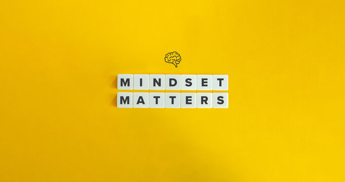 Mindset Matters Banner. Minimal Aesthetic.