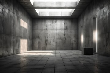 dark abstract modern concrete interior backdrop