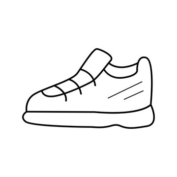 sneakers in doodle style