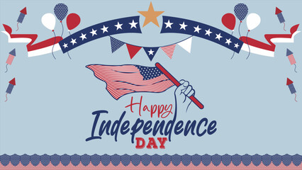 happy independence day 4th of july american background