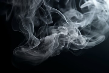 Obraz premium Smoke or foggy background in gray tones, generative ai