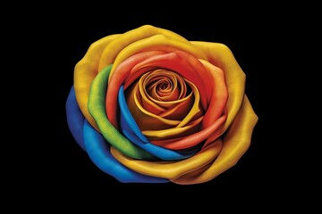 Fototapeta na wymiar Colorful Rose