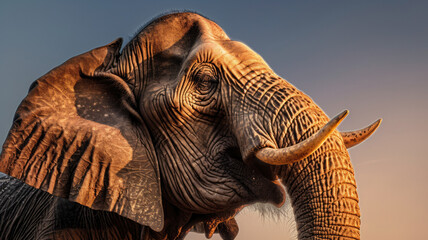 Fototapeta na wymiar asian elephant created with Generative AI technology
