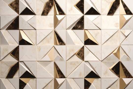 Seamless ceramic wall tiles adesign natural stone, Generative ai