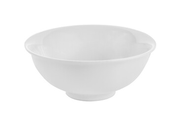 Empty white bowl isolated on  transparent png