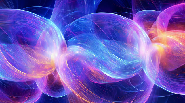 The abstraction of quantum entanglement background. generative AI