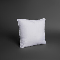 Fototapeta na wymiar cushion pillow with a gray background