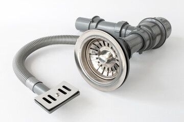 kitchen siphon isolated on white background