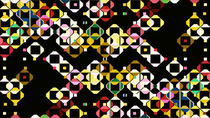 Colorful geometric shapes pattern background 