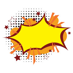 star shock bubble price sale tag or speech