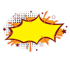 star shock bubble price sale tag or speech