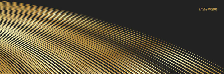 Premium background. Abstract luxury pattern. Gold glitter stripes background. Abstract gold line texture. vector illustration