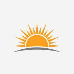 Golden Horizon: A Radiant Perfect Sunrise Icon logo