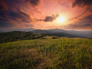 paesaggio collinare, colline italiane