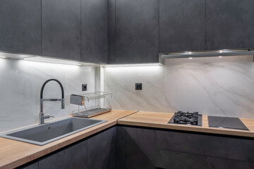 Fototapeta na wymiar Photos of modern kitchen