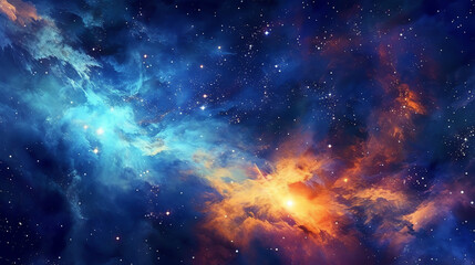 Obraz na płótnie Canvas The representation of a celestial night sky background. generative AI