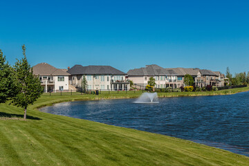 The Willows golf course and homes in Saskatoon, Saskatchewan