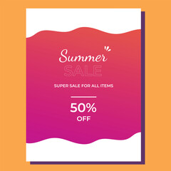 Summer Sale Flyer Layout