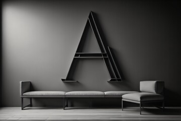 Ai Generated minimalist wall background