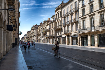 Street Cours De L'Intendance In The City Of Bordeaux In France