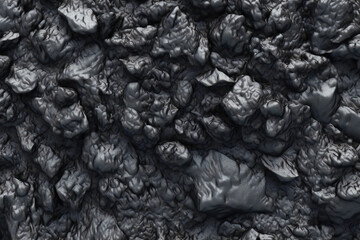 Fototapeta na wymiar Black coal texture, Abstract background and texture for design, Generative AI