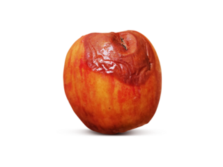 Rotten apple PNG transparent