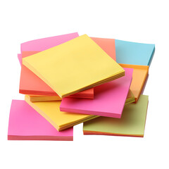 colored sticky notes transparent background