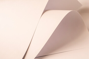 Large sheets of warm white paper.
