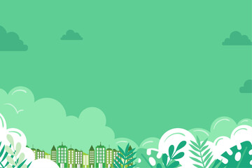 Creative vector illustration of wolrd environment day banner design. Nature background 