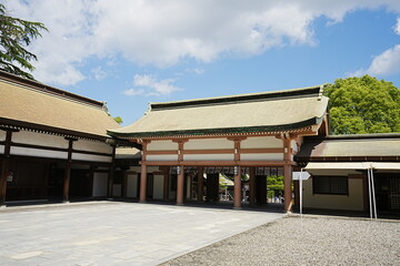Obraz premium Terukuni-jinja Shrine in Kagoshima, Japan - 日本 鹿児島 照國神社