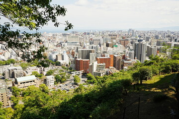 City view of Kagoshima and Sakurajima Volcano Mountain in Kagoshima, Japan - 日本 鹿児島...