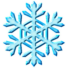 snowflake isolated on white background