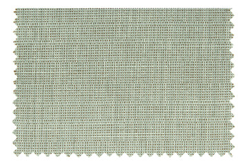 Gray fabric swatch samples texture isolated with clipping path