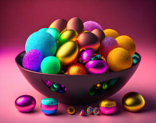 Colorful Candies in a Bowl 