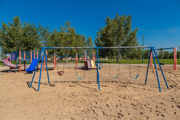 Fototapeta na wymiar Silverspring Park in Saskatoon, Saskatchewan