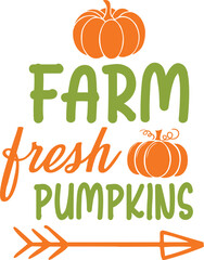 farm fresh pumpkins svg