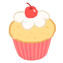 cupcake with cherry
