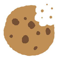 chocolate chip cookie bitten