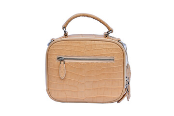 Fashion Leather Hand Bag Isolated on White 