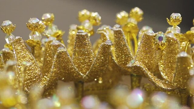 Golden crown or jada headdress for wedding day or show